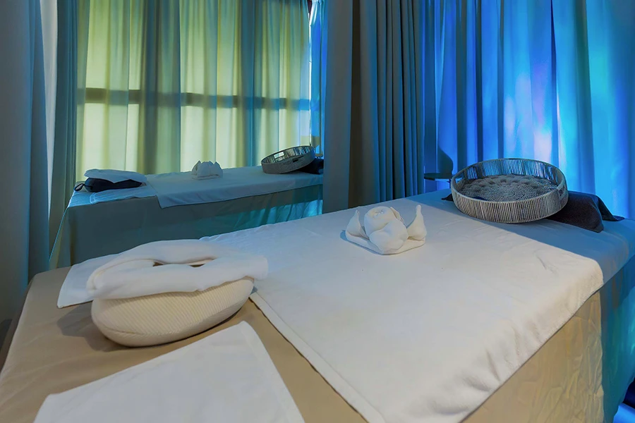 Private massage room interior at Namm Massage